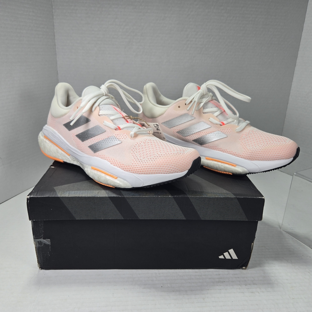 Adidas Solar Glide 5 Orange and White Training Running Sneakers Women's Size 9